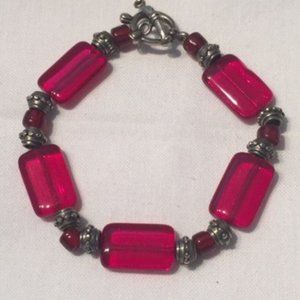 🌟HP🌟Red & Silver Bracelet